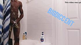 Damn, stroking this dick in the shower feels so good right now!