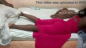 Sexy African Couple Teases In Bed. See-Through Clothes No Underwear Part 2