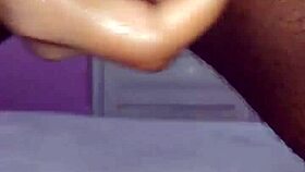 hot young stud strokes massive cock with intense handjob power