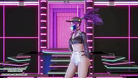 mmd hwasa akali's sexy kpop hentai dance explodes!