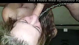 French slave gets spanked bound and trained like whore! 😈⛓️