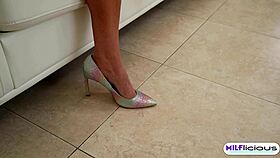 Busty blonde MILF Tiffani Madison rides Johnny Love's cock wildly in hot taboo fuck session