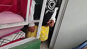 femdom bbw in garage sniffs panties then loses virginity to huge cock domination