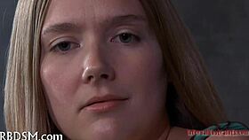 Master dominates in intense sadomasochism play