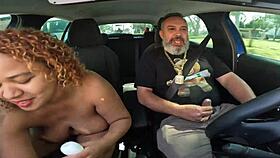 emily leoa sits her giant ass down riding huge cock bareback car casting