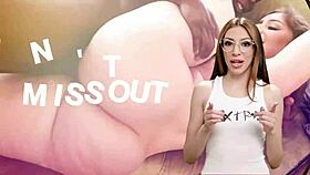 kira noir straps on to fuck ivy lebelle's big ass in wild interracial lesbian anal