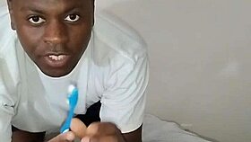Teasing Toothbrush Vibes Through Sheer See-Through Fabric