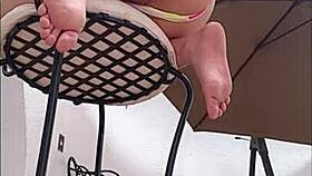 Huge cocked guy fists and anal fucks fat redhead housewife in public pool bikini homemade gaping creampie