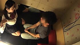 uhh japanese busty babe gets secret massage on her huge saggy tits and curvy ass... mmm