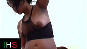 Hot brunette babe loves deep anal pounding 🍑🔥