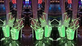 look at these sexy heels on nightclub counter ai style