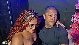 pathetic cuckold watches old latina hotwife devour monster cock at gloryhole