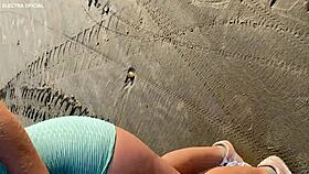 hot brazilian prostitute follows to public toilet for pov gaping blowjob ass fuck