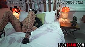 Cuck hubby watches milf impaled on hung black monster cock hardcore