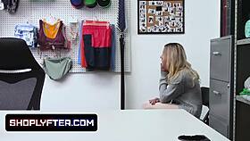 Tiny Blonde Teen Thief Paisley Bennett Fucked Hard By Big Dick Security Guard