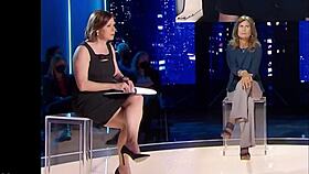 bianca's super sexy mature legs flash in upskirt skirt tease