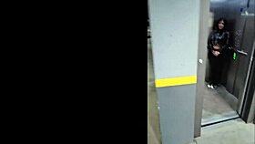 Elevator Thrill: Medellin Milf's Wild Hidden Fuck