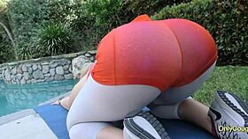 Melanie Hicks fucks wildly with finger deep in perfect asshole!