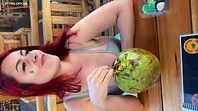hot brazilian prostitute follows to public toilet for pov gaping blowjob ass fuck