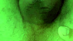 my huge tattooed uncut cock cums handsfree from anal