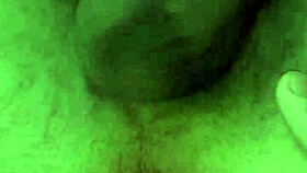 my huge tattooed uncut cock cums handsfree from anal