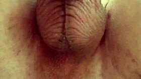 my huge tattooed uncut cock cums handsfree from anal