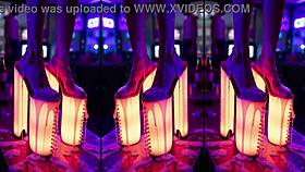 look at these sexy heels on nightclub counter ai style