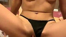 asian teen cheats with boyfriend's cum ride
