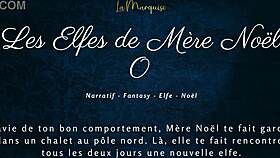 French elves deliver dirty Christmas talk in festive audio porn scene