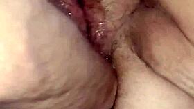 check out this fat hairy pussy getting fist fucked till it squirts nasty