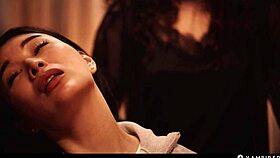 big tits vampire babe rikako crave nerdy leana's wet pussy scissoring domination?