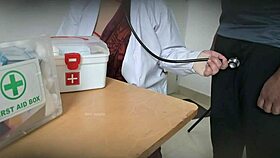 doctor sneaks blowjob on patient cock in clinic 😏 sucking hard secretly