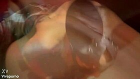 bdsm slave monika fox squirts from hard anal fingering and piss play
