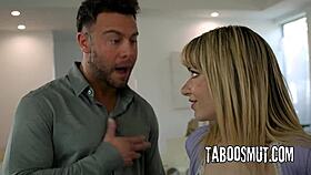 wanna see pervy older guy pound bent over blonde bully hard?