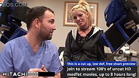 doctor forces my hitachi orgasm so intensely