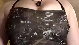 follow my teasing striptease and cum with my huge tits