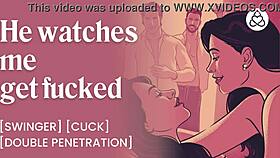 he fucks me hard right in front of my husband at swingers club