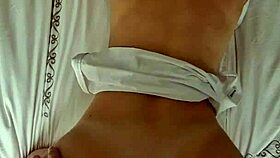 beautiful big tits babe's ass creampied after intense doggystyle session