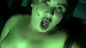 the sexy latina milf picks him up for a wild car fuck session
