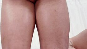 josue spreads wide on knees as ashlyn tongues his ass deep