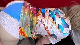 a mature woman trades her ass for car repairs at the shop