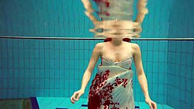 hot underwater teen marketa peite bikini tease 18+