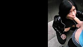 Elevator Thrill: Medellin Milf's Wild Hidden Fuck