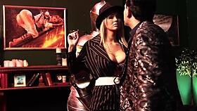 i get destroyed by two huge titted milfs in fishnets
