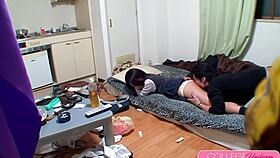 Schoolgirl Hitomi Hanzawa explodes orgasming on boyfriend's massive cock