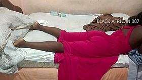 Sexy African Couple Teases In Bed. See-Through Clothes No Underwear Part 2