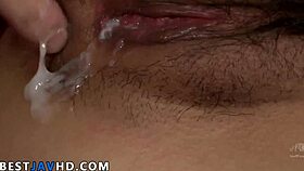 two studs get sloppy oral from asian tart nozomi hazuki in hot jav scene