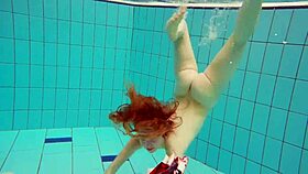 hot underwater teen marketa peite bikini tease 18+