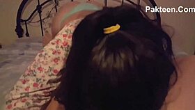 submissive 18+ teen milf babe delivers deep blowjob and swallows cum