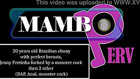 jenny pretinha's perfect ebony ass takes monster dap anal